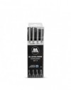 pack rotuladores punta fina molotow blackliner x4