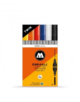 pack rotuladores acrilicos doble punta one4all molotow