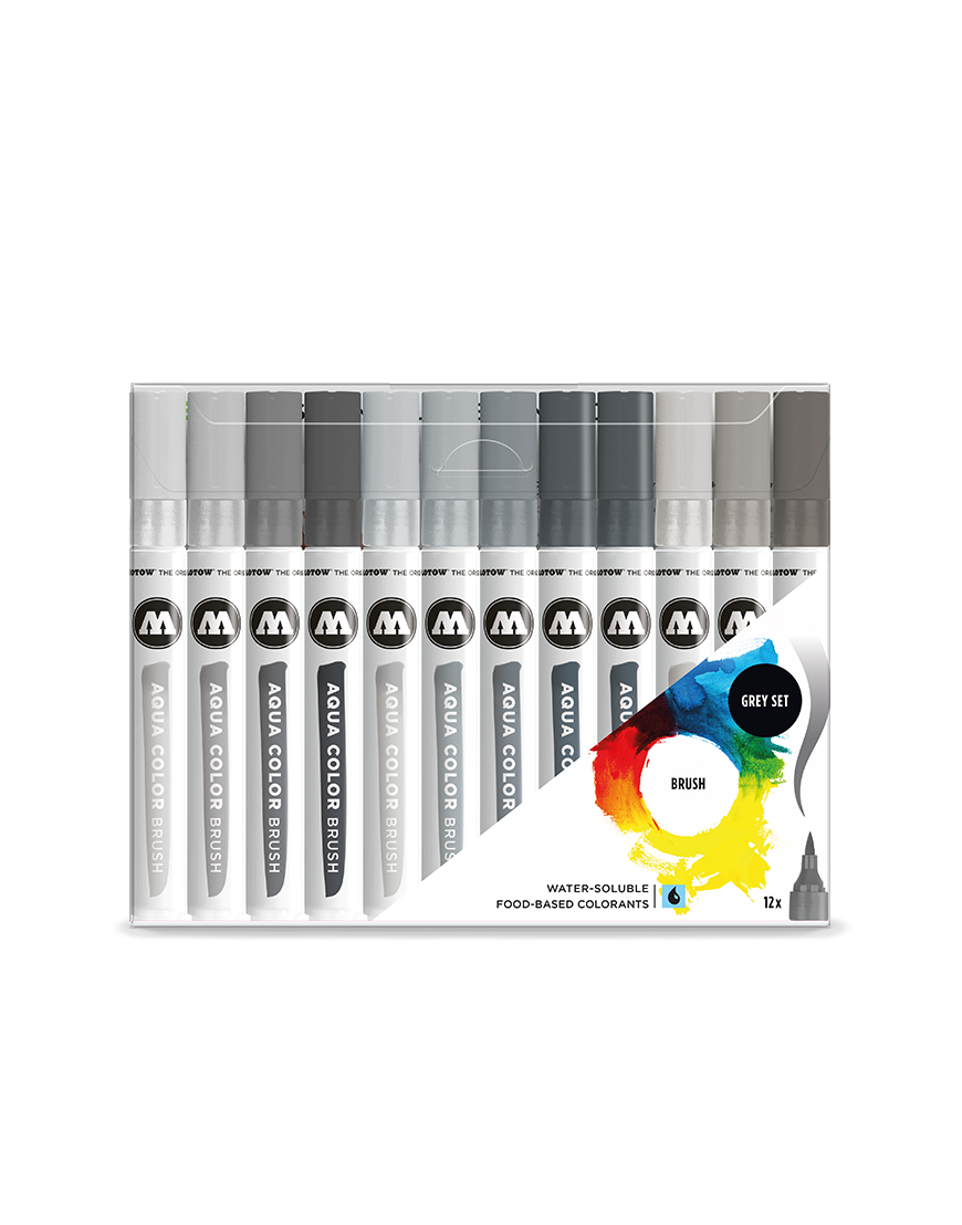 Pack 12 rotuladores acuarelables Aqua Color Brush