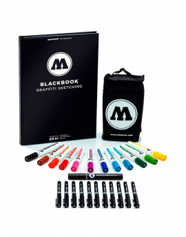 pack aqua color brush-blackliner + blackbook