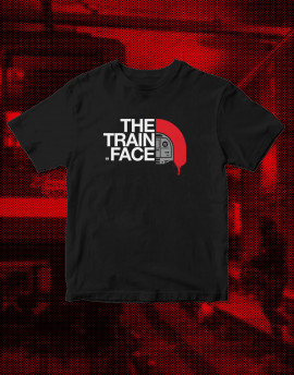 Camiseta  Negra The Train Face