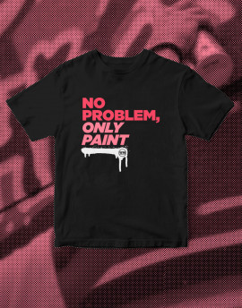 Camiseta No Problem Only Paint - gama rosas