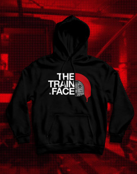 SUDADERA THE TRAIN FACE NEGRA