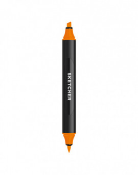 SKETCHER MARKER, BRUSH TIP 2 – 5 MM CHISEL TIP