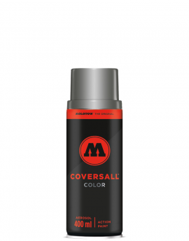 Spray de pintura efecto meltalizado COVERSALL  400ml plata mate