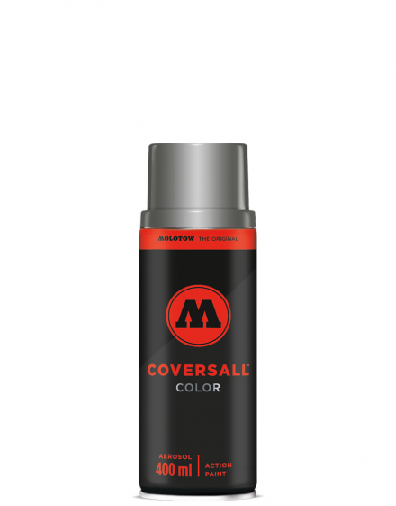 Spray de pintura efecto meltalizado COVERSALL  400ml plata mate