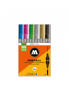 pack rotuladores acrilicos doble punta one4all molotow