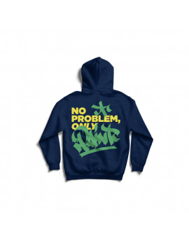 Sudadera - No problem only paint, Tag. Azul -gama verdes